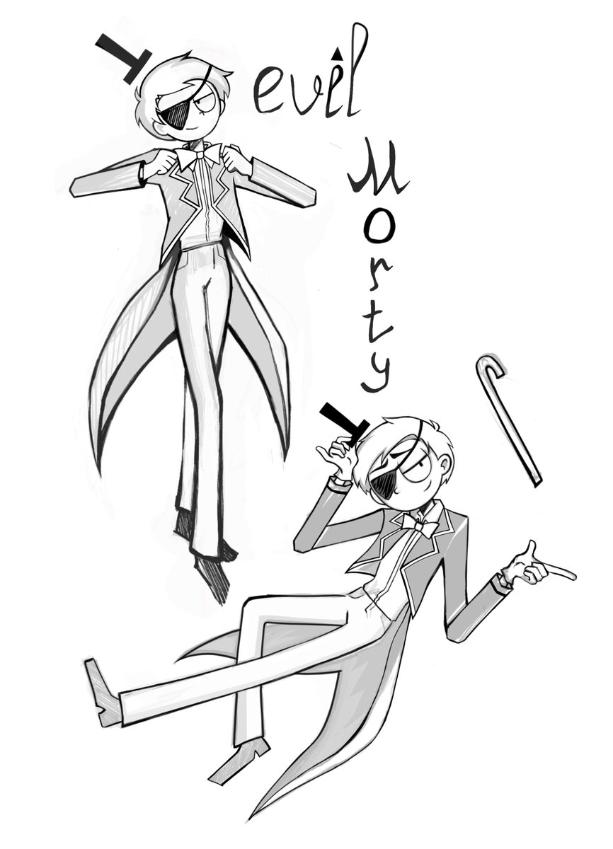 morioliart's tweet photo. Evil Morty💫 That Bill-style suit suits him #rickandmorty #evilMorty https://t.co/yyi079GOLe