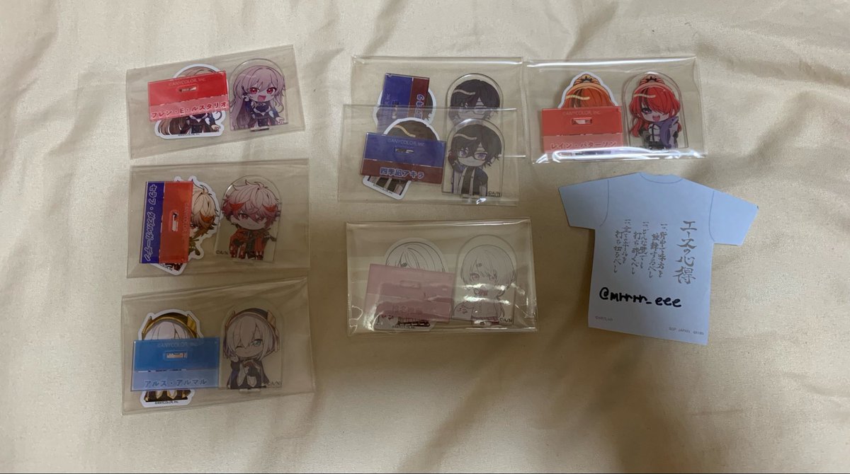 mrrrr_eee's tweet photo. 【交換・譲渡・買取】にじさんじ 缶バッジ ビスケット にじさんじチョコエッグ

譲）画像の物

求）
缶バッチ １個300円＋送料
アクスタ １個240円＋送料

郵送交換orメルカリ

求めていたもの回収できたので、お譲りできる方さがしています！

画像保存🙆‍♀️ https://t.co/OVYa1dtmSK