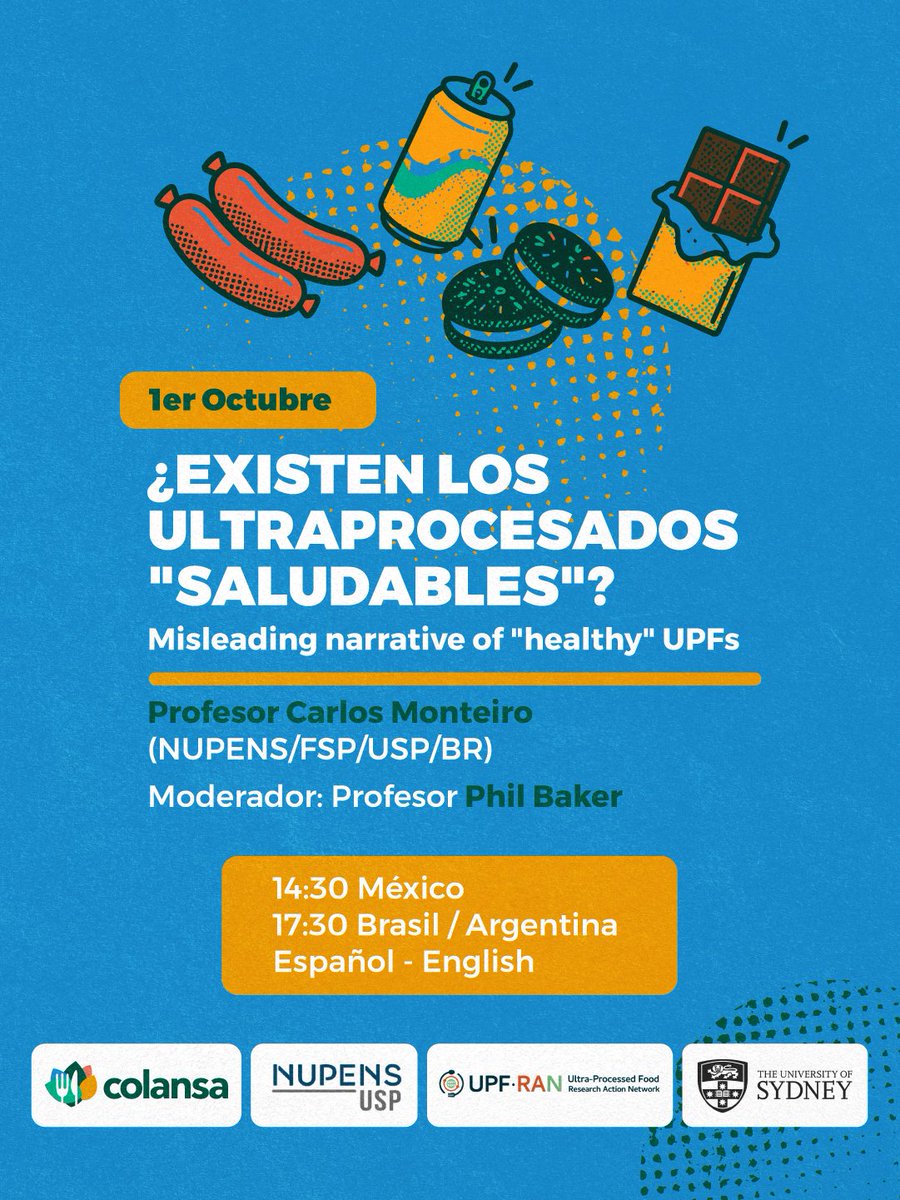 ColansaLAC's tweet photo. ¡Reserva la fecha!
El 1 de octubre, Colansa invita al primer UPFRAN Global Webinar: ¿Existen los ultraprocesados "saludables"? 🧐

Inscríbete en: https://t.co/xH75rAt9AK https://t.co/bKLCgO8eaG