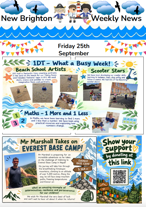 NewBrightonPS's tweet photo. This weeks newsletter is out now 😊Download the full version from the school website https://t.co/8ISbxO7iy3 https://t.co/PpA2Kiy4U3