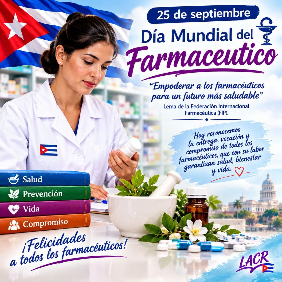 dr_godoy's tweet photo. Dia Mundial del Farmaceutico. Muchas Felicidades . #CubaPorLaSalud https://t.co/JLf39XaMAB
