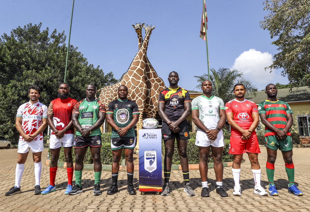 SWM_Marketing's tweet photo. Rugby is a powerful way to market sport and country, this is sports tourism at its best! 

Check out the captains’ photoshoot ahead of the Africa Men’s Sevens Series 2026 Showdown, set for 26–27 Sept at Kyadondo Rugby Grounds.

@UgandaRugby #AfricaMensSevens2026 @NBSportUg https://t.co/LWedkZvzbs