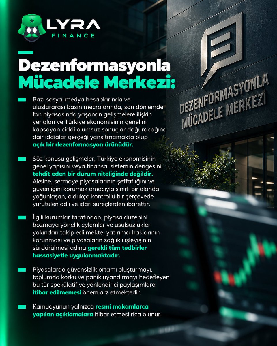 lyrafinans's tweet photo. Dezenformasyonla Mücadele Merkezi The Economist’in haberi ile ilgili uzun bir açıklama yayınladı https://t.co/mUZ6ek3szH