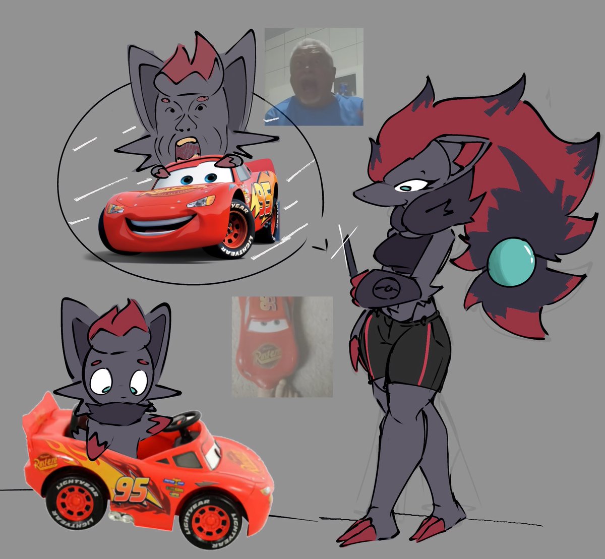 Walter_Water7's tweet photo. Zorua Cat Toy (something’s wrong with Zoroark phone lowk) https://t.co/YLyvmG5eMg