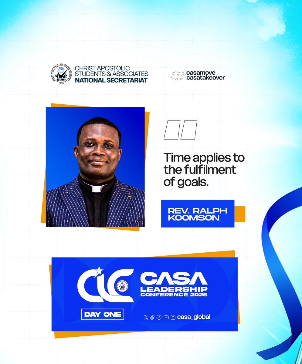 casa_global's tweet photo. 🔥 A Word for the Heart, A Message for the Leadership Journey!✨💙❤️

Catch these powerful excerpts from Rev. Ralph Koomson’s sermon as he shares biblical truths, wisdom, and encouragement to strengthen our faith and walk with God. 🙏🏽

#CLC 2026 #casamove #CASATakeover #cac https://t.co/n9mo2jBHVW