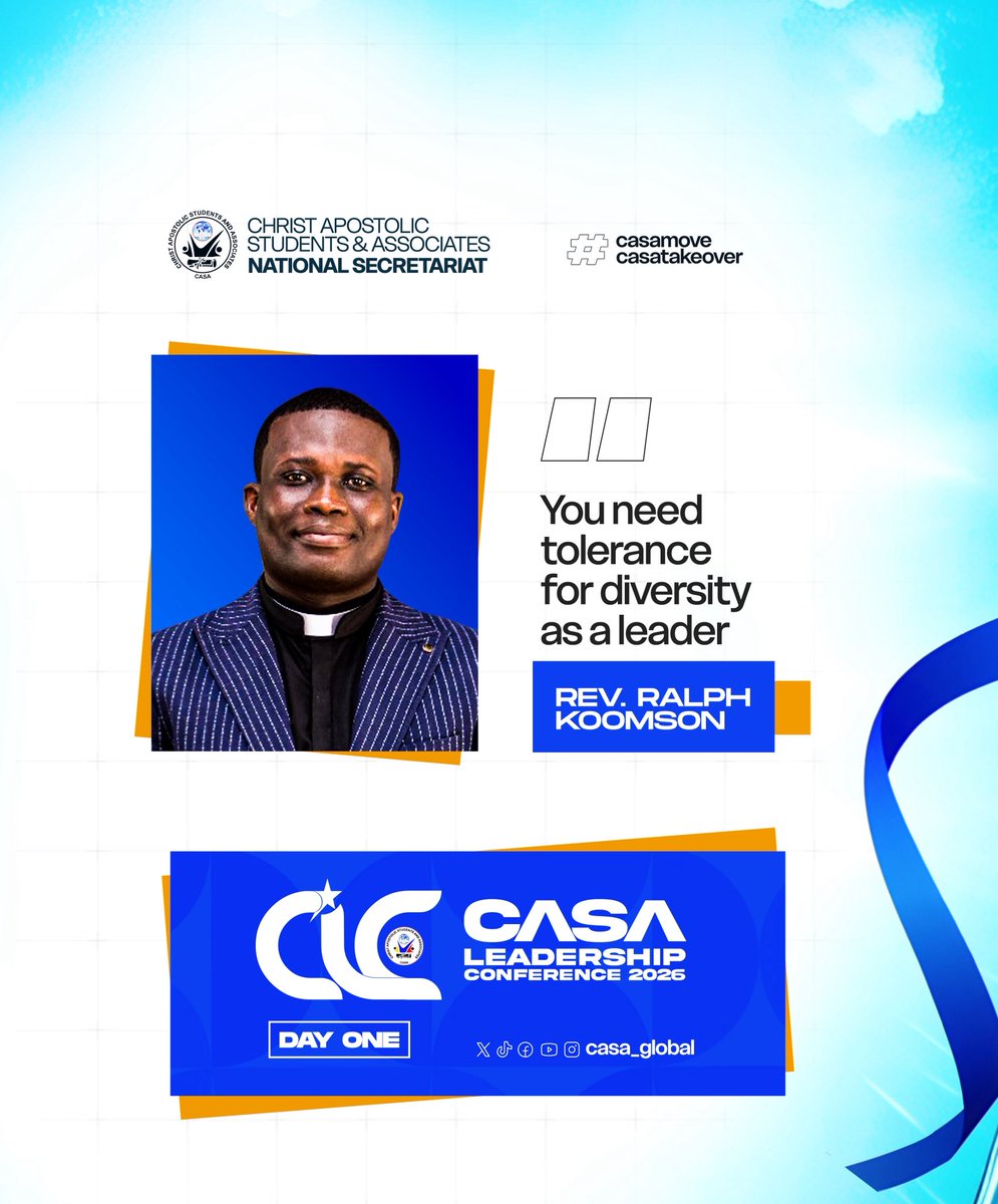 casa_global's tweet photo. 🔥 A Word for the Heart, A Message for the Leadership Journey!✨💙❤️

Catch these powerful excerpts from Rev. Ralph Koomson’s sermon as he shares biblical truths, wisdom, and encouragement to strengthen our faith and walk with God. 🙏🏽

#CLC 2026 #casamove #CASATakeover #cac https://t.co/n9mo2jBHVW