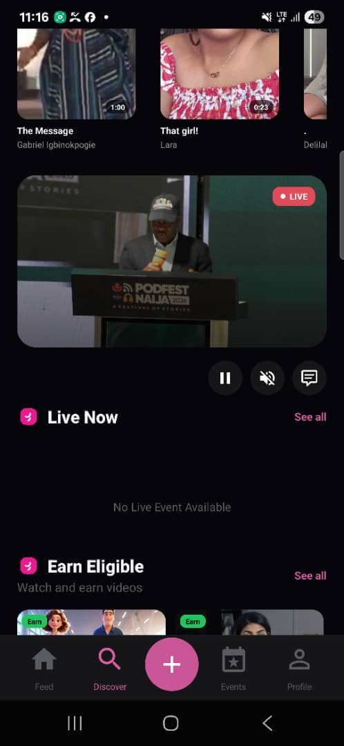 hidytech09's tweet photo. The blueprint is showing: culture on stage, audience everywhere. Watch PodfestNaija live on Yolly. #YollyatPodfestNaija https://t.co/kDmtXaXKyD