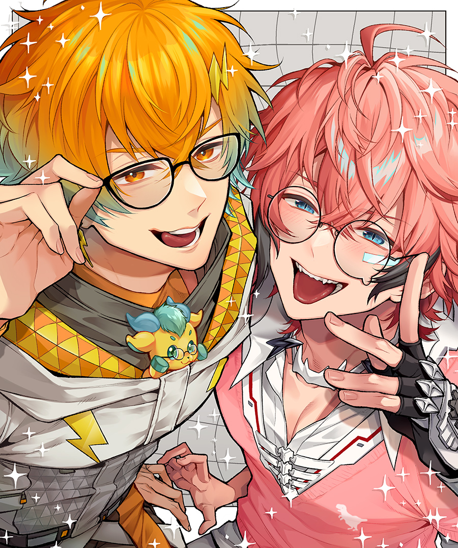 mikatama30's tweet photo. 眼鏡の波動を感じるとにっこりします🧡🩷 https://t.co/swVS34yziH