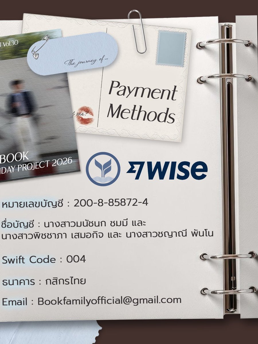 bookfamily_'s tweet photo. (📖) KASIBOOK JOURNAL VOL.30

STEP 1: Media Placement (70,000 บาท) - อาคารจีเอ็มเอ็ม แกรมมี่ เพลส & ยูเนี่ยน มอลล์

STEP 2: Donation & Charity (50,000 บาท) - กิจกรรมบริจาคเลือด, โรงพยาบาล, มูลนิธิสัตว์พิการ, เลี้ยงอาหาร/บริจาคมูลนิธิเด็ก

STEP 3: Gallery Exhibition (40,000 บาท) - ยูเนี่ยน มอลล์ (24-25 ต.ค.)

TOTAL DONATION GOAL: 160,000 THB

🗓️ ระยะเวลา: ตั้งแต่วันนี้ - จนกว่าจะครบยอด

KASIBOOK 30TH JOURNAL
#KasibookJournalVol30
#kasibook @kasibook