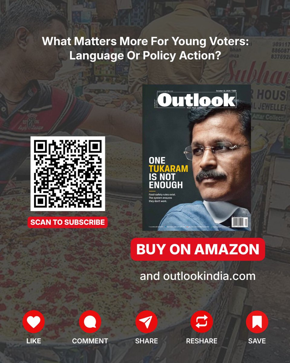 Outlookindia's tweet photo. As elections approach, the bigger question is how the BJP and Sangh Parivar organisations are trying to respond to changing youth concerns and reshape their outreach.

Gyan Verma writes.

[Gen Z, BJP youth outreach, ABVP, RSS, first-time voters]

#GenZ #BJP #YouthPolitics #ABVP #OutlookIndia