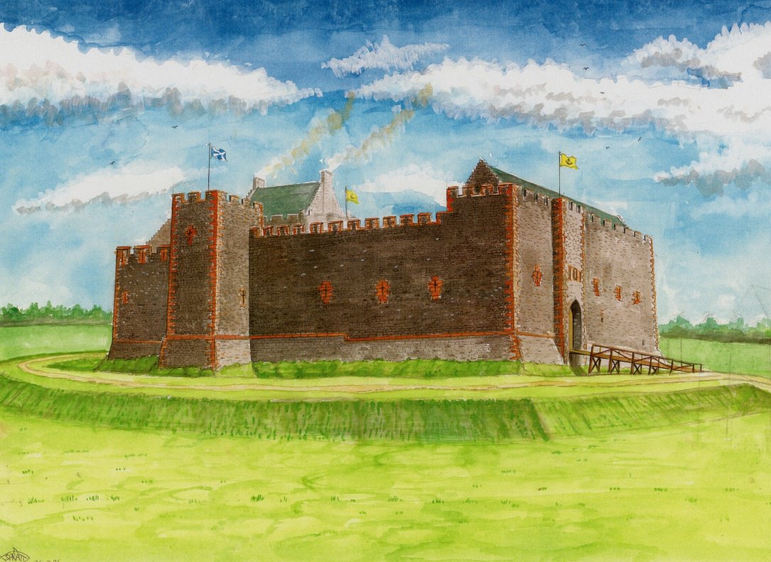 andrewsp2009's tweet photo. Skipness Castle, Argyll (Scotland) my old watercolour reconstruction. Built by MacSweens and held by the Campbell family. #SkipnessCastle #ScottishCastles #HistoryRebuilt #Watercolourpainting https://t.co/4EgLERUyCZ