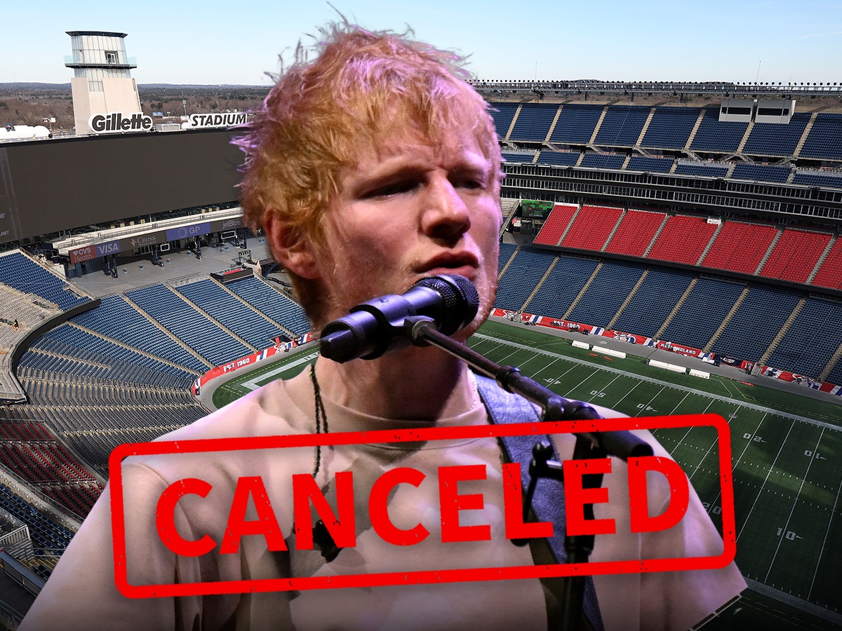 TMZ's tweet photo. 🚨 EXCLUSIVE: Ed Sheeran's shows at Robert Kraft's Gillette Stadium are canceled.

Details: https://t.co/MP6AhqUrkg https://t.co/E7tSwhgpjT