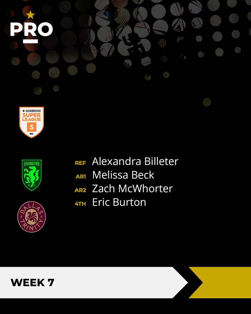 PROreferees's tweet photo. ⚽// @LexSCwomen vs @dallastrinityfc (7:30PM ET)

#PRO | #BeHere | #LexGo | #DallasTrinityFC https://t.co/j1xChmILJT