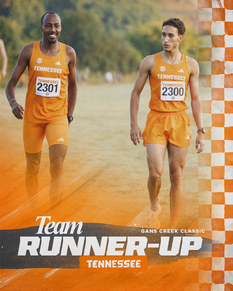 Vol_Track's tweet photo. The Vols place second out of 30 teams at the Gans Creek Classic 🥈

Nelson and Zouhair led the way with a pair of top-10 finishes!

#GBO https://t.co/Ef8tk40s3T
