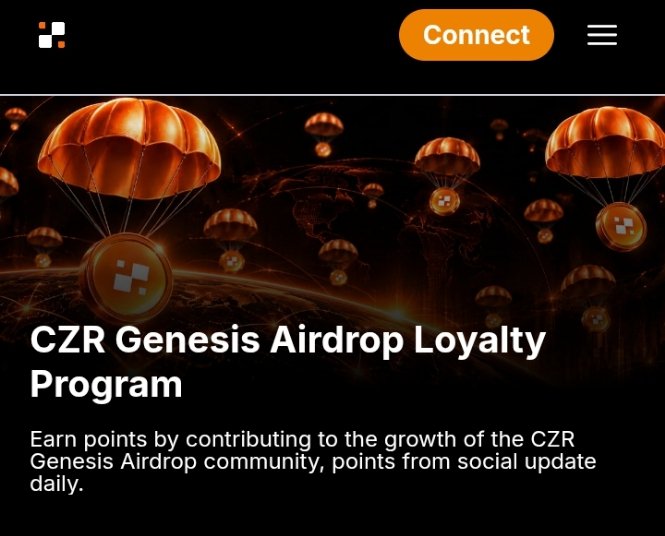 Web3gentle's tweet photo. CZR community is growing fast! 🔥
Stacking points daily on the CZR Genesis Airdrop Loyalty Program. Complete quick https://t.co/a5u3fEzQSW