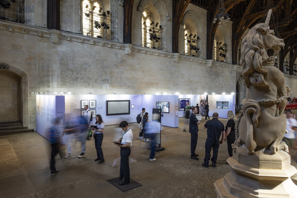 UKParliament's tweet photo. There's one week left to see 'A Historic Farewell: Art as Witness to the Lying-in-State of Queen Elizabeth II'.

During the Lying-in-State of the late Queen, 250,000 people queued to file past the coffin and pay their respects. https://t.co/PZO6ueDX8e