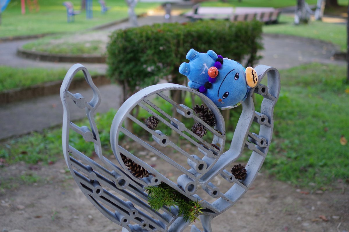 after_genesis's tweet photo. 美郷町中央公園のオブジェからにじみ出るSCP感 https://t.co/cVYsqCF2Mo
