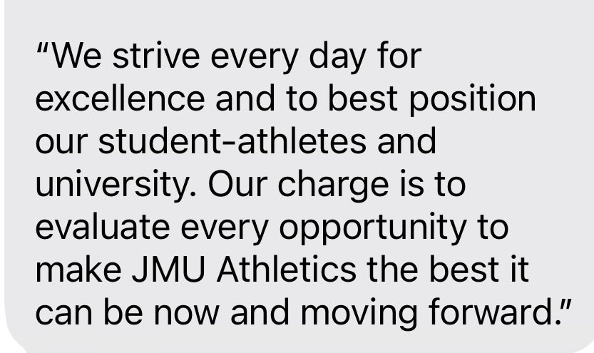 RossDellenger's tweet photo. Statement from JMU https://t.co/FAf16sQb5z