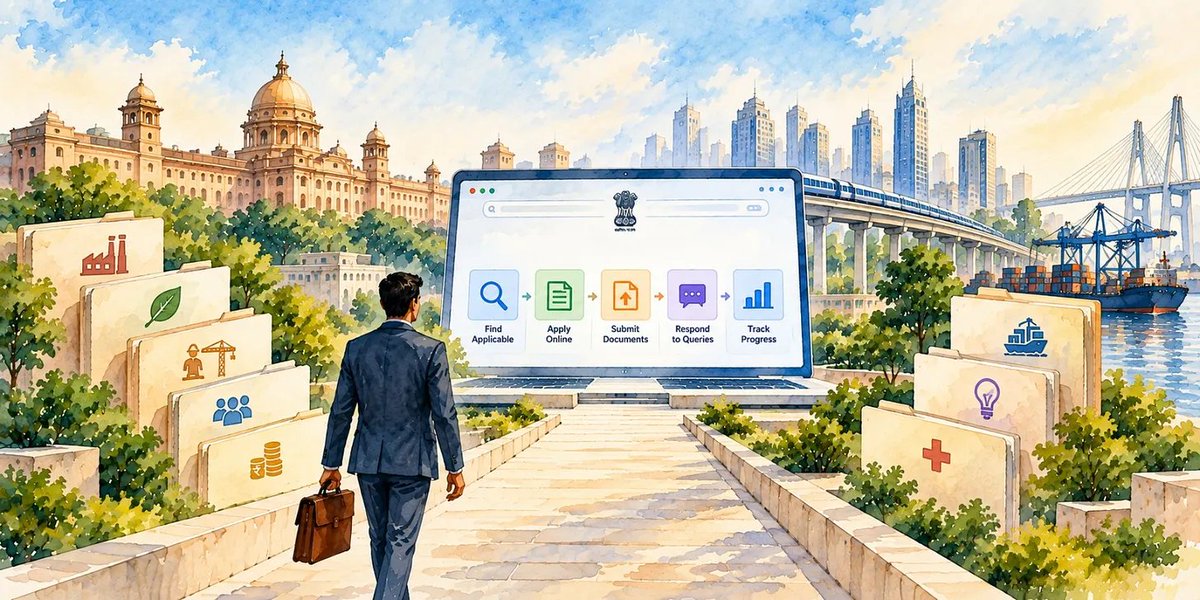 PIB_India's tweet photo. ✳️Starting a business shouldn’t mean navigating a maze of approvals.

🌀What if you could discover, apply for, upload documents, respond to queries, and track approvals - all through one digital window?

➤That’s the idea behind the National Single Window System (NSWS).

🔎 Explore how one window is bringing multiple approval processes together: https://t.co/ruSxS1Bl2h

#NationalSingleWindowSystem #NSWS #EaseOfDoingBusiness  #StartupIndia @DoC_GoI