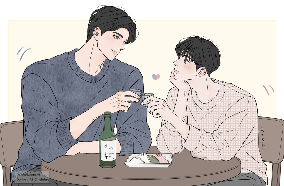 xiaojibabu's tweet photo. 中秋節快樂 🤍💛🧡

#검사실의제안 #TheProsecutorsProposal #BL #檢察官的提案 #김윤식 #박시우 https://t.co/t5pOmAXybo