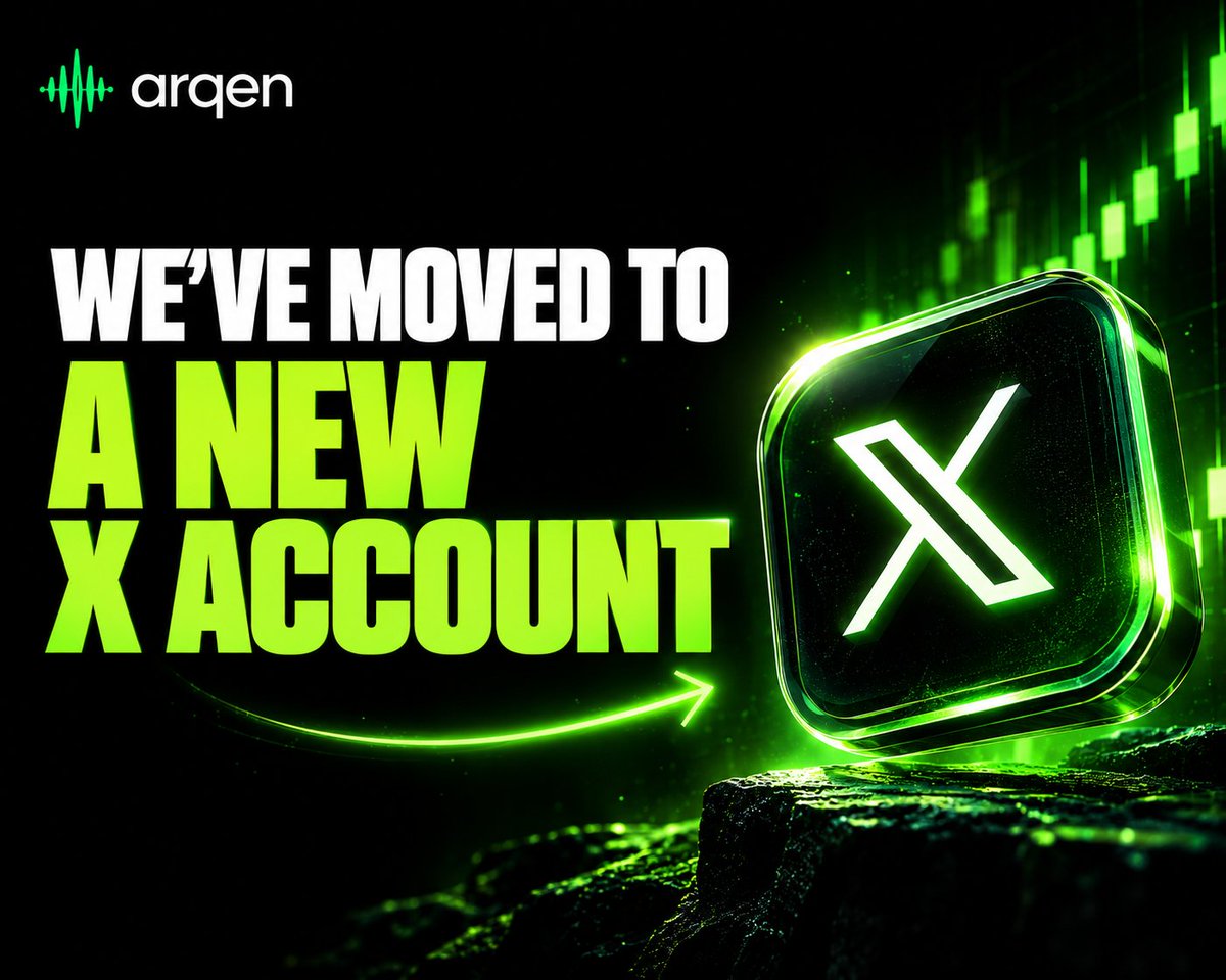arqentradebot's tweet photo. Our previous X account @ arqentrade was permanently suspended without a specific reason being provided. We’ve appealed the decision with X.

In the meantime, this is an official Arqen account and we’ll continue sharing all product updates and announcements here.

Nothing else has changed. Same team. Same product. Same website: https://t.co/quWsPEeSaN

We’d appreciate the Arqen community helping us spread the word that we’ve moved here.