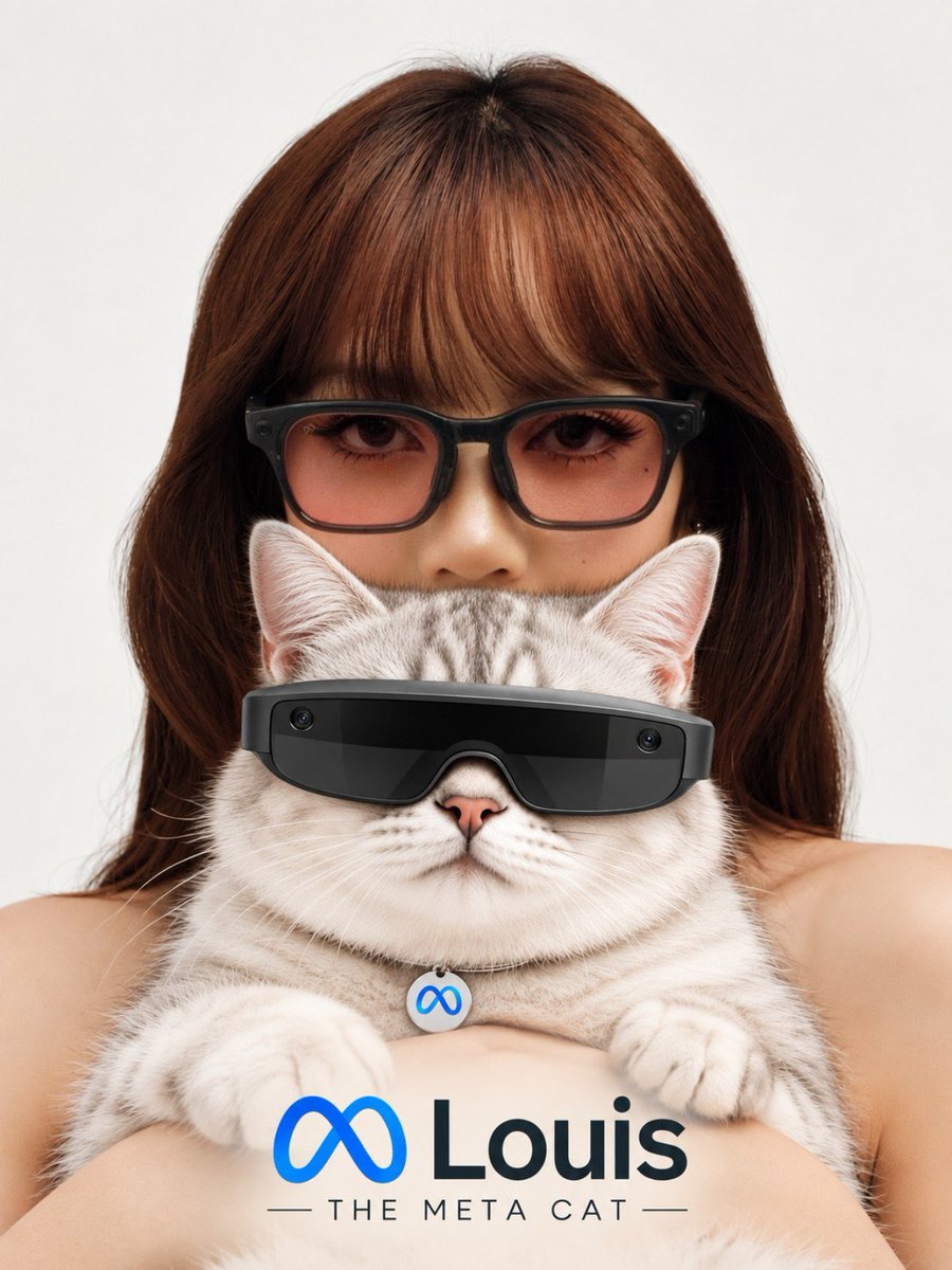 LouisMetaCat's tweet photo. The @meta cat name is _____? 👀 🐱 https://t.co/2ySL2Ndgm9