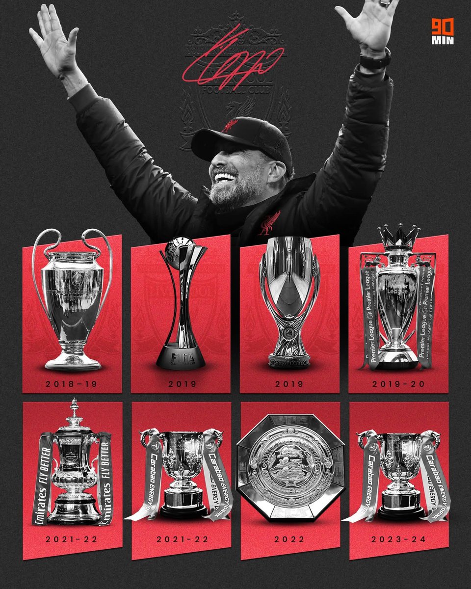 LotusLFC's tweet photo. Klopp remó durante años contra una directiva de rácanos e incompetentes, contra el estamento arbitral y contra un club estado tramposo.

Y con todo eso, ganó todos los títulos y se quedó a las puertas de varios más. 

El mejor entrenador de la historia. https://t.co/WxzQF4QJuI