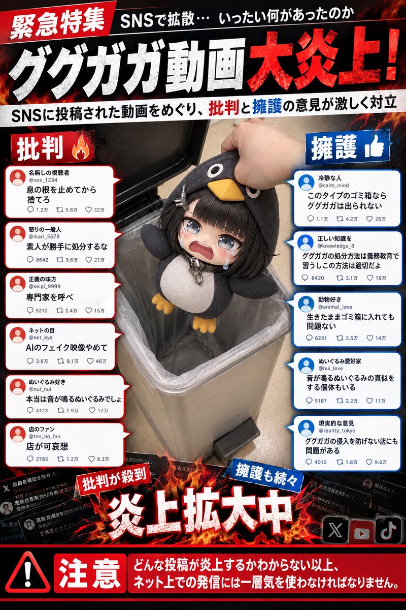 Gugumob's tweet photo. しかもなんかネットで賛否両論だし
別にいいじゃん生きたまま捨てたって
どうせ焼かれるっしょ https://t.co/MUnwxHsth3