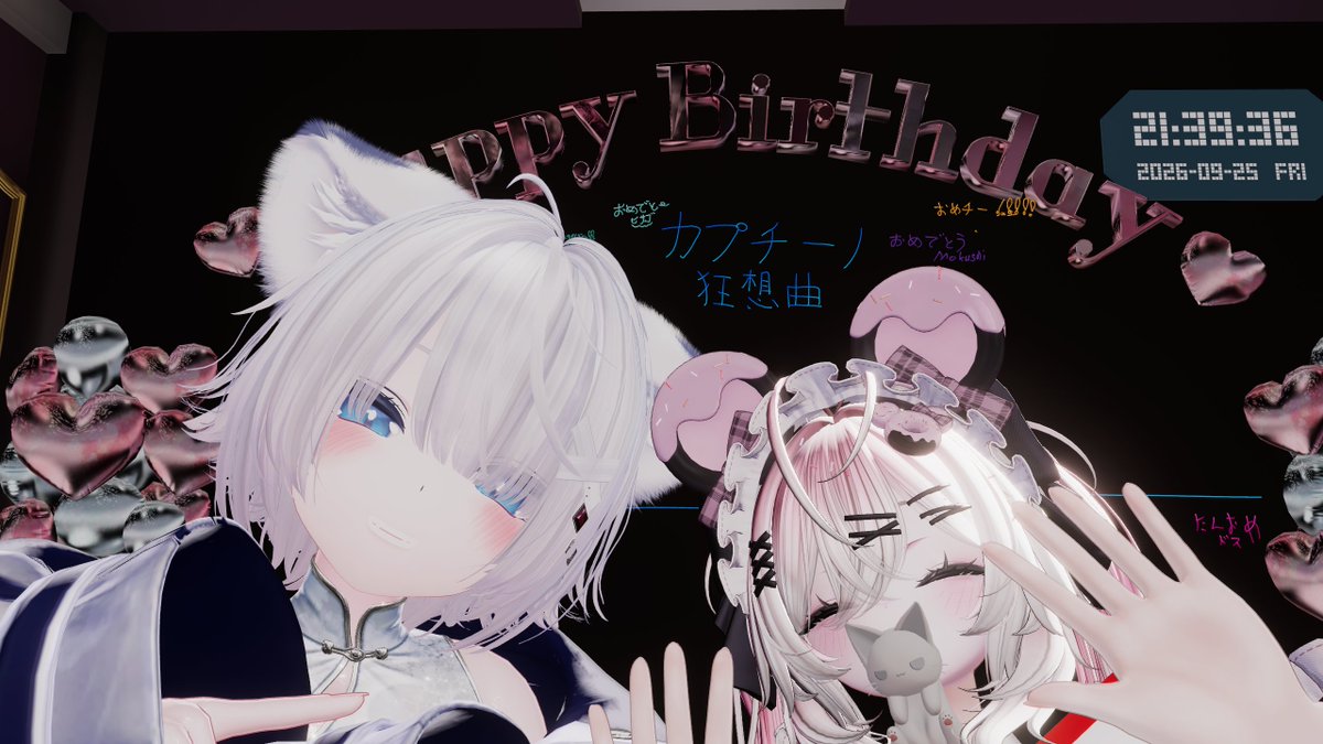 nami__vrc's tweet photo. カプチーノさん、のえさん誕生日おめでと～！ https://t.co/pRaLZ0nTU4