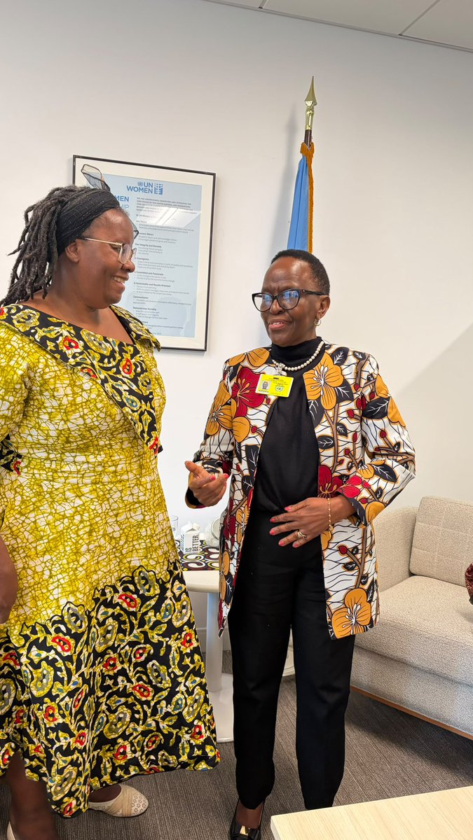 AUC_OSEWPS's tweet photo. In New York, the AU Special Envoy on WPS, H.E. Amb. Liberata Mulamula, met @UN_Women Deputy Executive Director, Ms Nyaradzayi Gumbonzvanda, to align on implementation of the new AU Strategic Plan on Women, Peace and Security. #UNGA81 #WomenPeaceSecurity #WPSAgenda https://t.co/DMn0XH3Yv7