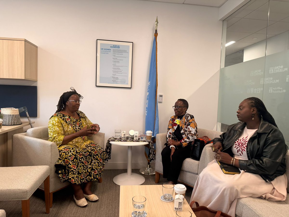 AUC_OSEWPS's tweet photo. In New York, the AU Special Envoy on WPS, H.E. Amb. Liberata Mulamula, met @UN_Women Deputy Executive Director, Ms Nyaradzayi Gumbonzvanda, to align on implementation of the new AU Strategic Plan on Women, Peace and Security. #UNGA81 #WomenPeaceSecurity #WPSAgenda https://t.co/DMn0XH3Yv7