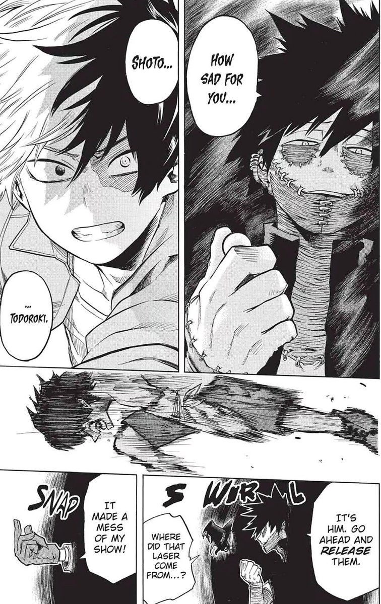 ShotosPrmanager's tweet photo. No because this scene I love Bakugo so much in it! It also just makes my TdBk Heart flutter cause OH MY😭🙏🤍. Bakugo not only checking up on Shoto but when Shoto says “I don’t even know what Touya likes.” Mind you Touya was the one to literally grab Bakugo and that’s how he https://t.co/KwZIILoPW5
