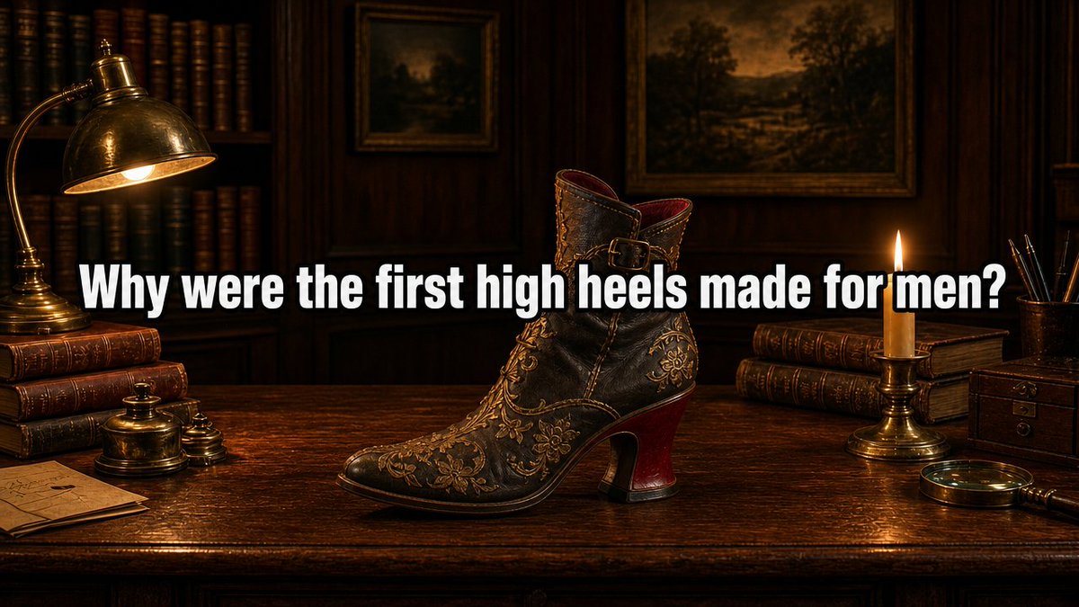 cedric3696's tweet photo. 🔍 Daily Micro-Mystery

Why were the first high heels made for men?

Answer in about 30 minutes.
https://t.co/WVg16OBeem
#MicroMystery https://t.co/E1vBT5NYiz