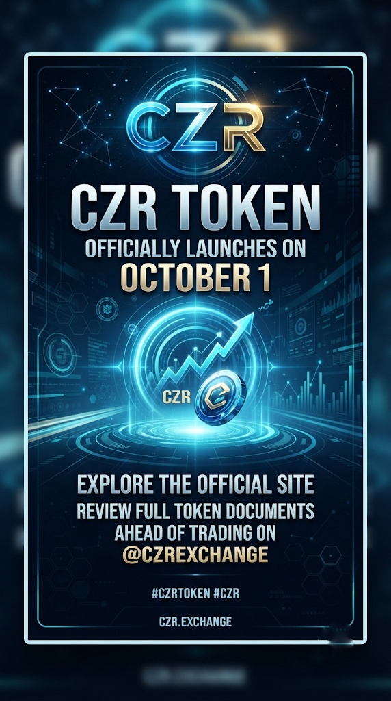 TopkoBhai08's tweet photo. @czrexchange  #czrtoken #czr 
Built for traders, designed for utility across the CZR ecosystem.

The CZR Token launches October 1, so explore the official site and review documents ahead of trading on 

https://t.co/GxyoEJBItV

https://t.co/xHxpzti6J9 https://t.co/cPm423OpoJ
