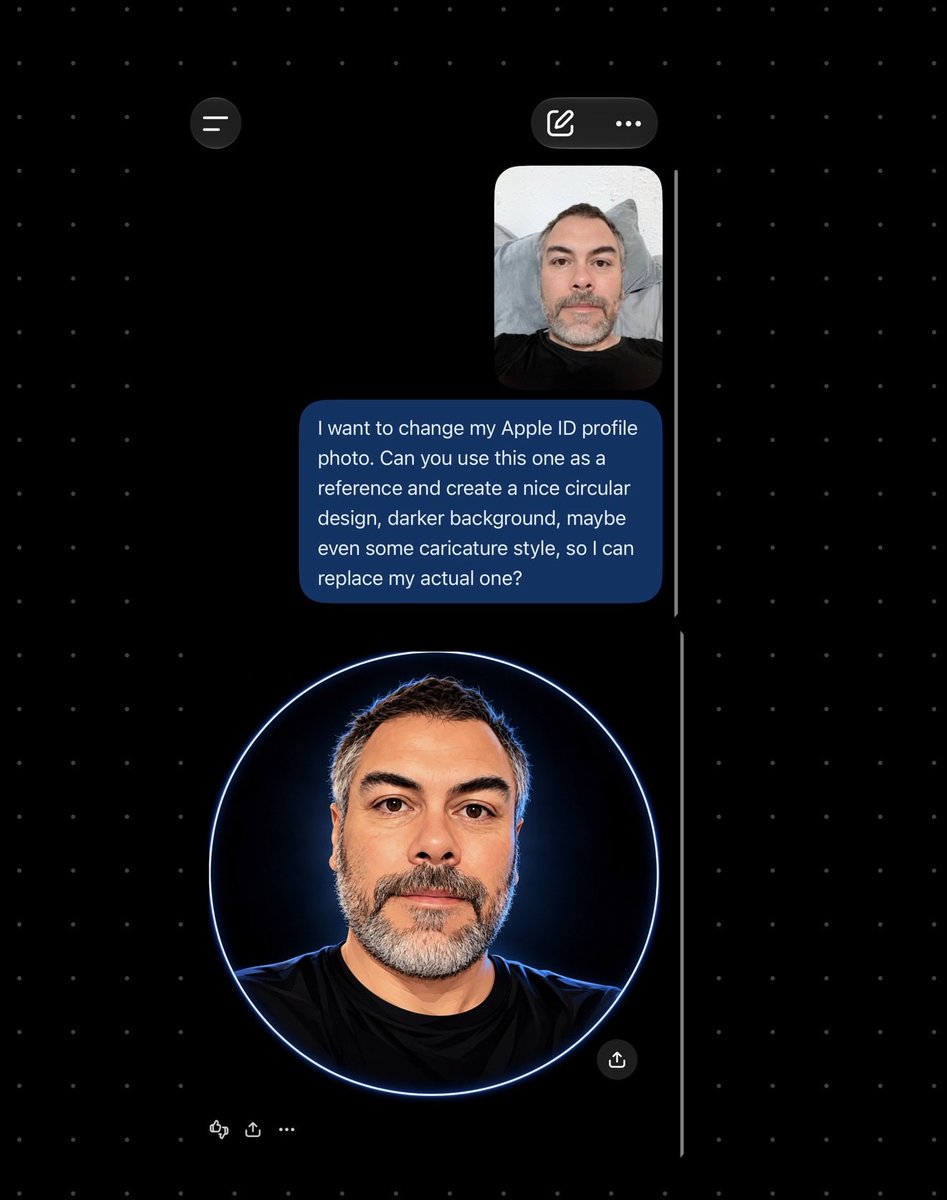 tiozaodeiphone's tweet photo. Same prompt, same reference photo. I asked @Gemini,  @ChatGPT and the new @Apple Siri. @Google’s gave me options. #ChatGPT a solid one. #Apple’s #iOS27 well, everyone can see for themselves. 👎🏻 
I can’t trust or use their AI. https://t.co/8b4kTdovtK