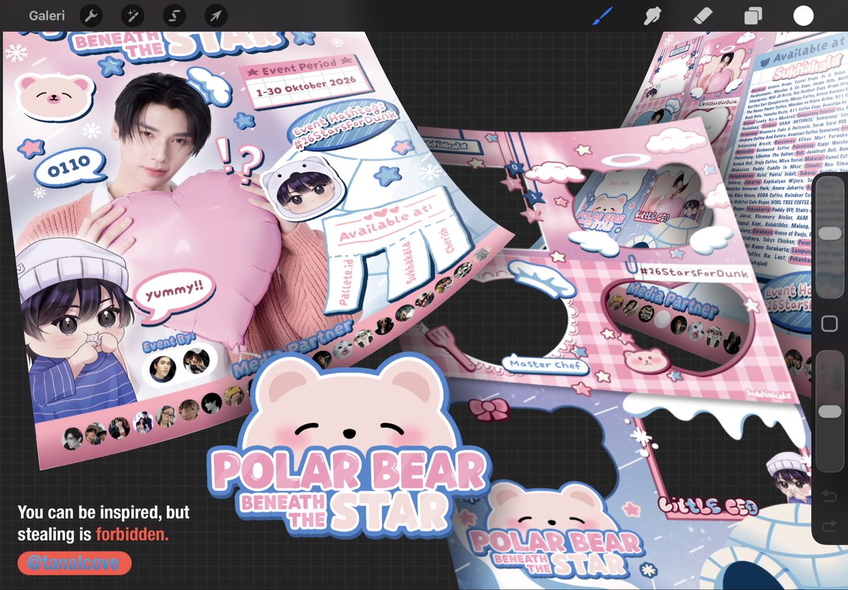 tae0_0san's tweet photo. #Commission Result for #26StarsforDunk #DunkNatachai Birthday Photobooth Frame Event
Thank you for your order!
Design Detail on rep! <3
#tanalcove https://t.co/2EQDWR6ZUa