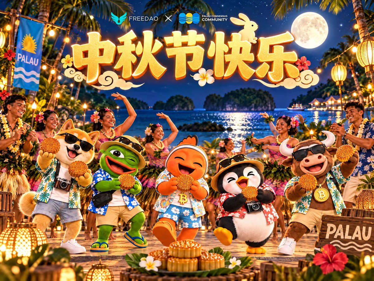 PalauConsensus's tweet photo. 同一轮明月，照着不同地方的我们。🌕🌊

有人在帕劳看海，有人在世界另一端追逐梦想。无论此刻身在何处，愿你都能与牵挂的人分享月光，也能在热爱的生活里找到属于自己的自由。

帕劳共识社区祝大家中秋快乐，团圆顺遂！🥮💙

你今晚在哪里赏月？吃了啥好吃的呢？

#中秋节 #帕劳共识社区 #FreeDAO https://t.co/yJFeW7iiT3