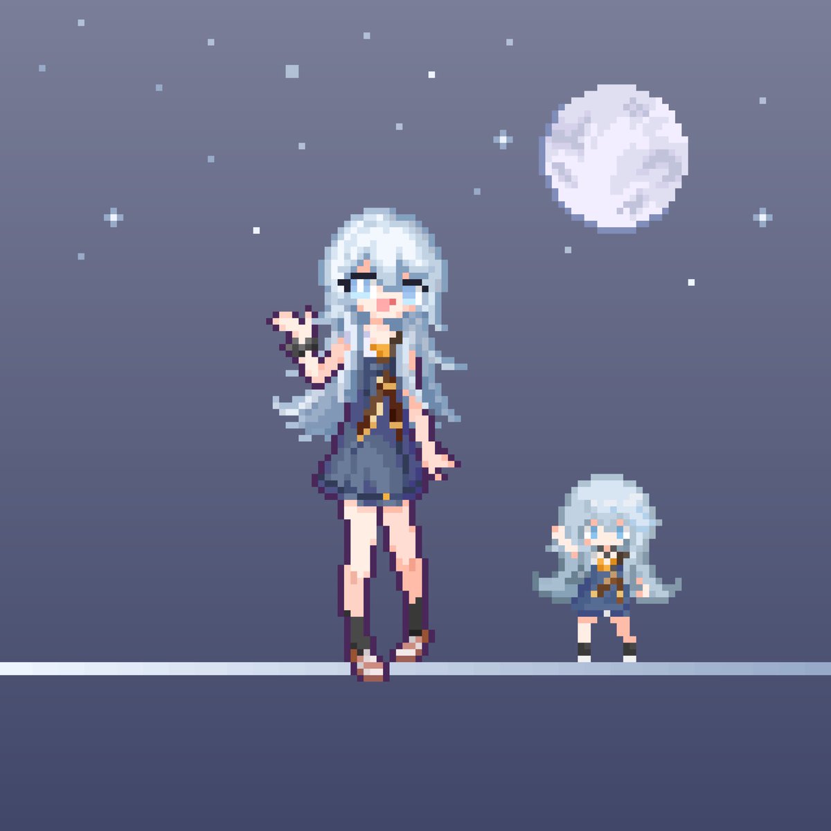 frozenbluery's tweet photo. #Alicesworld #アリスの世界 #pixelart #ドット絵

If you turn into a flower, 
You must be the most delicate ever, 
Even if you bloom just occasionally, 
You're the only perfect flower for me. 

小艾莉丝陪你一起过中秋哦～ https://t.co/3zrhbxlIV8