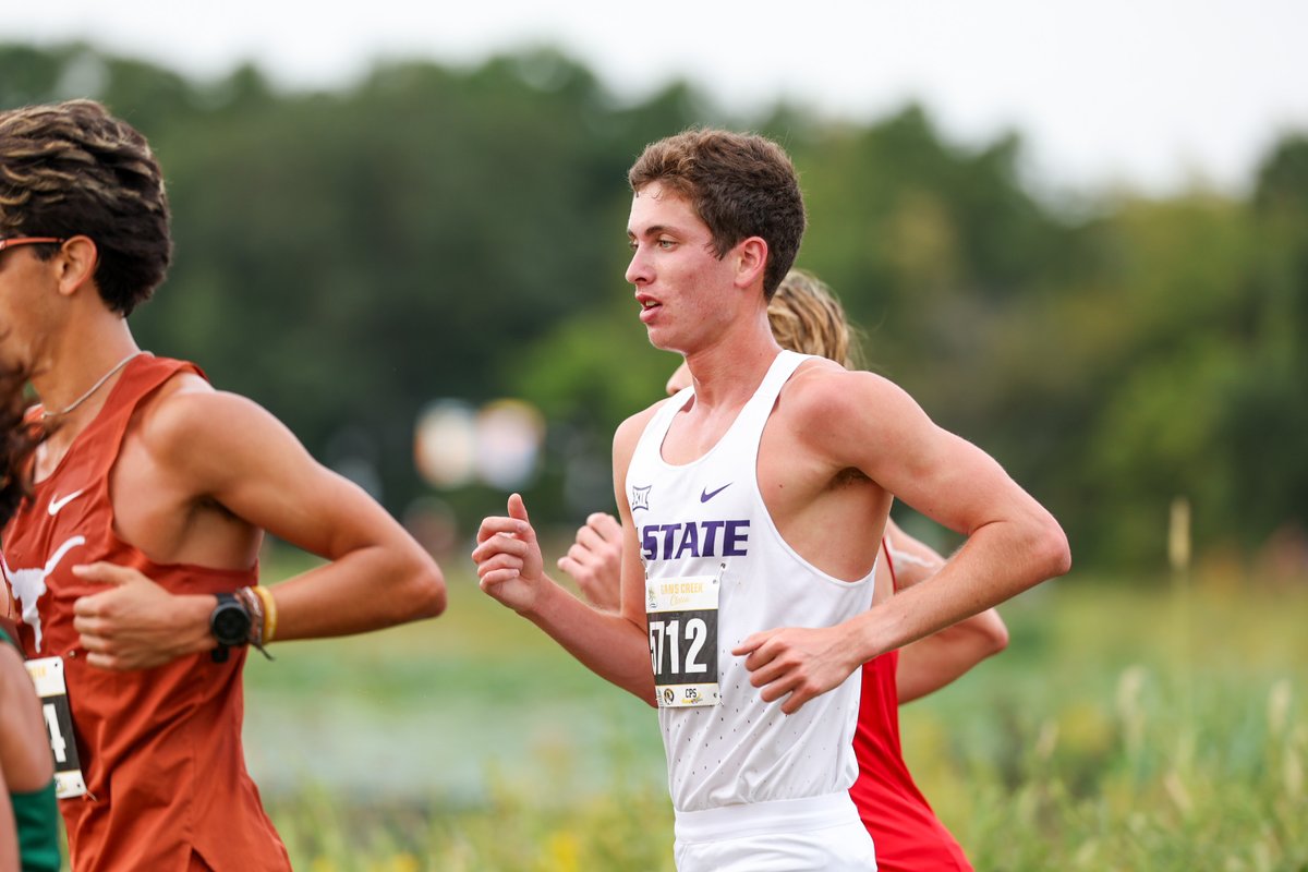 KStateTFXC's tweet photo. Men finish with two sub 24:00 8K times (first since 2020) and 3️⃣ TOP FIVE MARKS in school history 😤

Max Larson - 23:56.6 (#3)
Brock Olsen - 23:59.7 (#4)
Jackson Esquibel - 24:01.3 (#5)

#EMAW https://t.co/VDGDdyL4S3