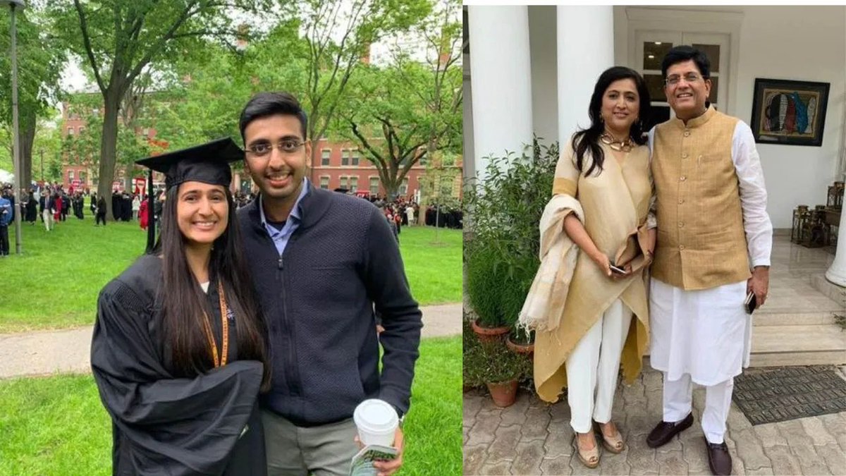 ragebait_krungi's tweet photo. hey Piyush then why did your children, Dhruv and Radhika Goyal, both graduate from Harvard University in the United States ? 😂 https://t.co/ICxIPbv2tF
