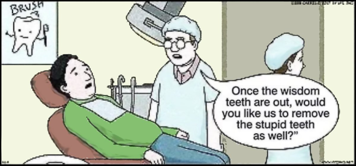 DOCSEducation's tweet photo. You can probably charge quite a bit extra for that. #FridayFunny #DentalHumor https://t.co/fdxSjfitkN