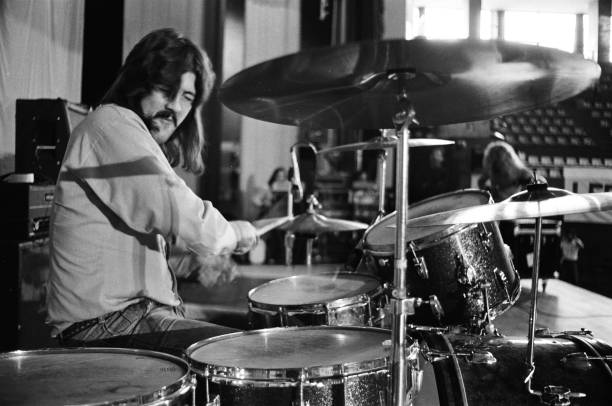 allrockmusic's tweet photo. Remembering John Bonham, who died 46 years ago today at just 32.

His greatness was never just power. It was the swing, control and space that made Led Zeppelin feel both heavy and alive.

Photo by Koh Hasebe/Shinko Music/Getty Images https://t.co/I2hsz7svSL
