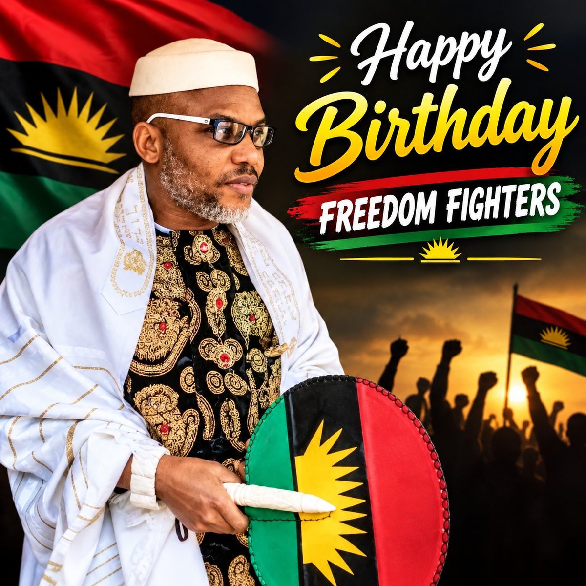promzigi's tweet photo. Happy birthday Odogwu nwoke. @MaziNnamdiKanu 🎂 🥮 https://t.co/MUGufPZJrk