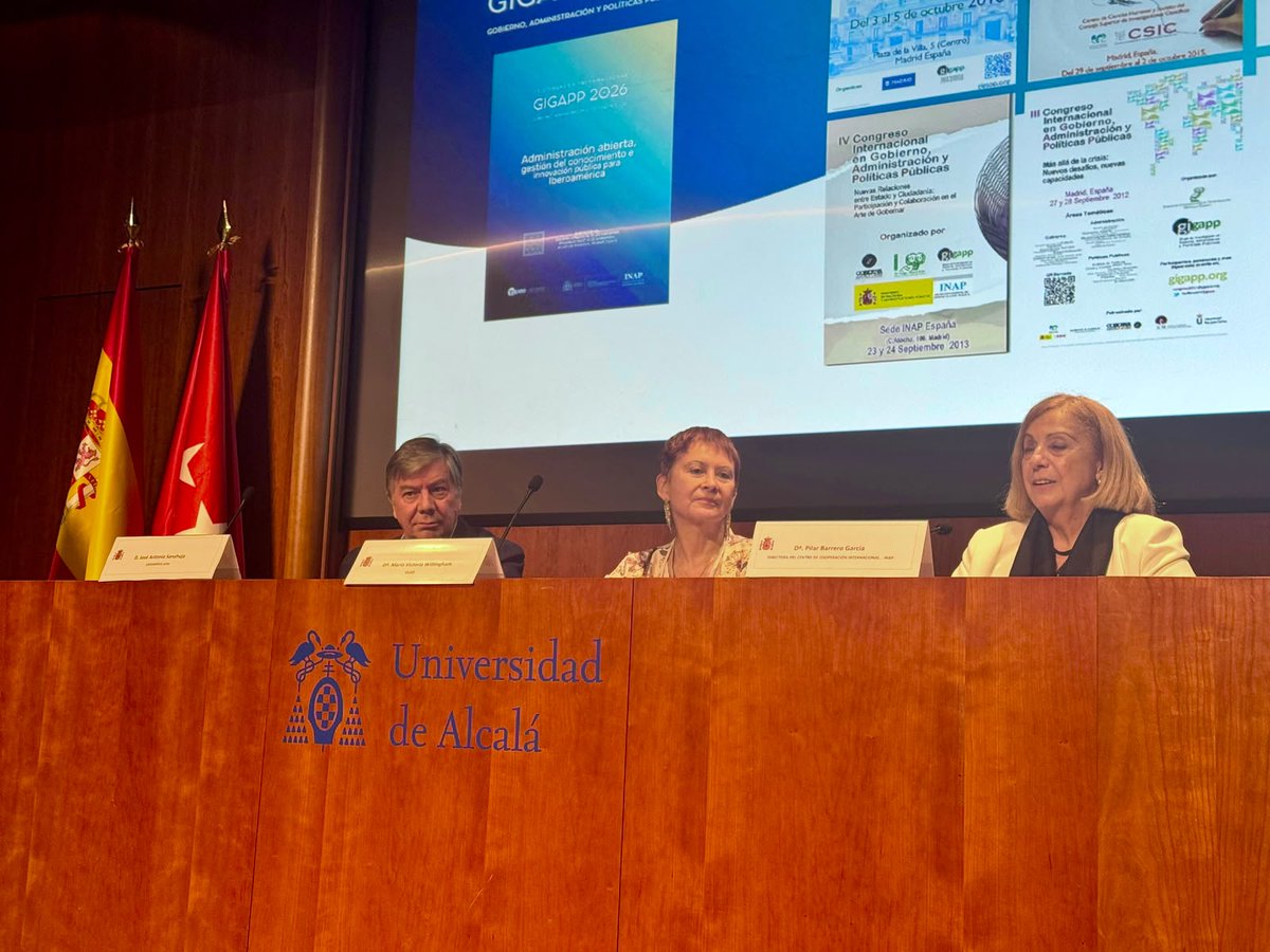 CLAD_Org's tweet photo. Ma. Victoria Whittingham presentó el número 95 de la Revista del CLAD Reforma y Democracia durante el Congreso GIGAPP 2026 en España. 🇪🇸

Conoce la edición especial “Políticas públicas desde América Latina”, elaborada junto con @GIGAPP y la Red LATEPP: https://t.co/mjJSCQnyf8 https://t.co/eZPBJnmZIM