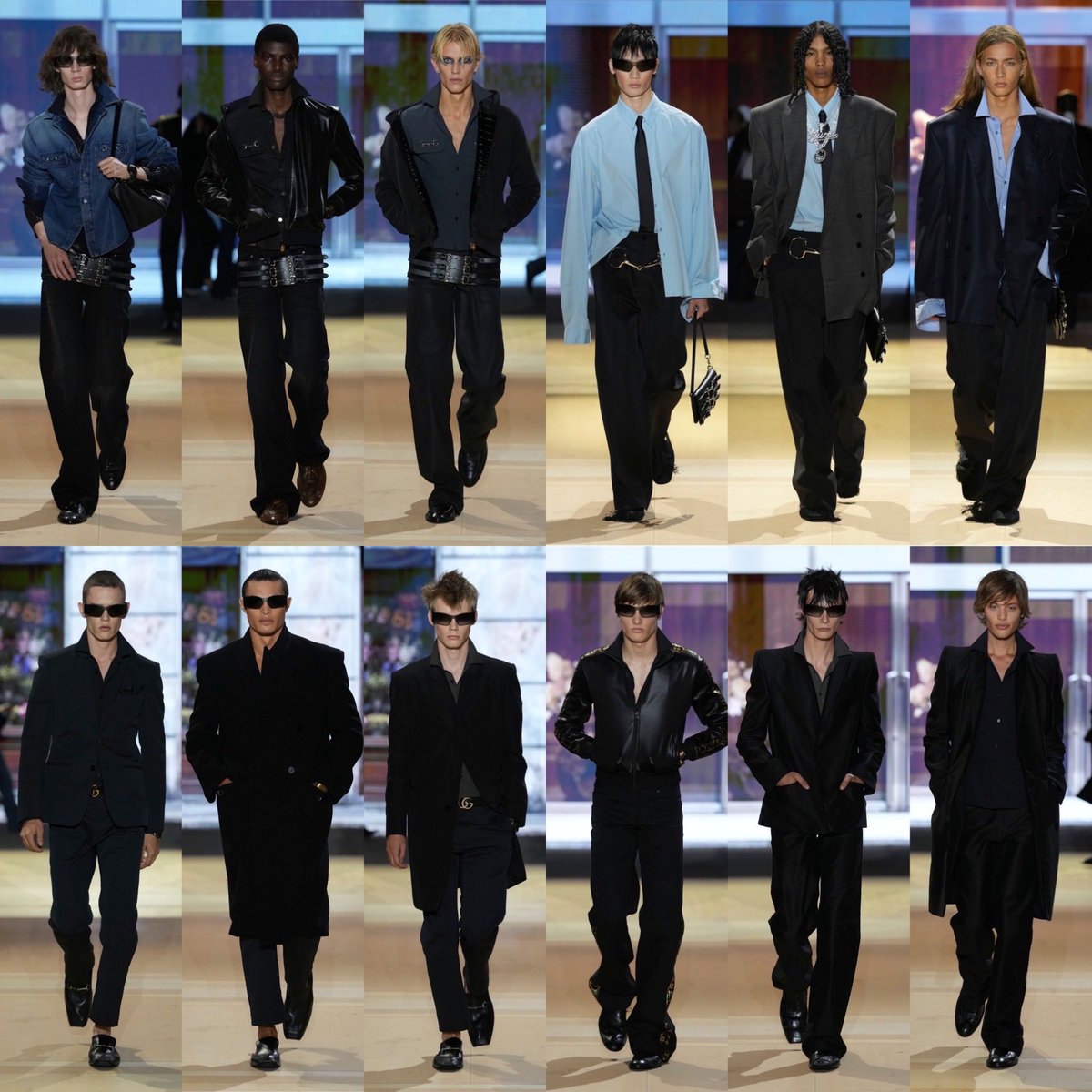 rebecamaccise's tweet photo. Gucci SS27 es, básicamente, la primera colección donde Demna nos enseña cómo entiende él a Gucci después de pasar un año estudiando la casa. “La conclusión de mi investigación es que Gucci representa el deseo de pertenecer a un mundo más glamuroso y, al mismo tiempo, la audacia de reinventar ese mundo a tu propia imagen”.

También habla de cómo Gucci siempre ha vivido entre mundos muy diferentes: la aristocracia y la cultura pop, Florencia y Hollywood, el buen gusto y el mal gusto, la tradición y la rebeldía.

Y creo que ahí está la clave de lo que quiere hacer Demna: no borrar esas contradicciones, sino usarlas para hacer de Gucci un lugar donde gente muy diferente pueda encontrarse, conectar e inspirarse.

En pocas palabras, para Demna, Gucci es un espacio de posibilidades, donde puedes convertirte en quien quieras ser. #mfw