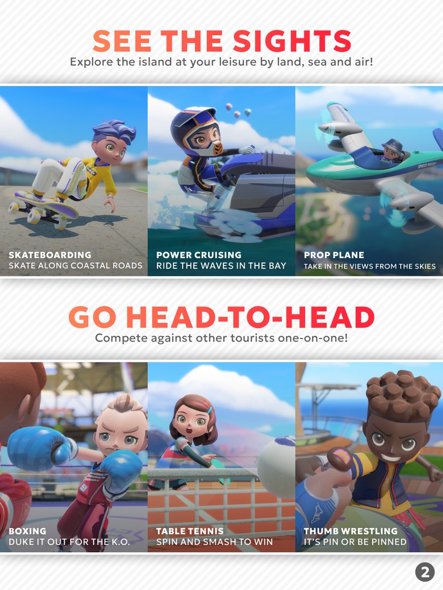 NintendoEurope's tweet photo. A sporting paradise awaits at Spocco Resort! Check out the brochure to see what’s in store.

#NintendoSwitchSportsResort https://t.co/klvDnQENJ1