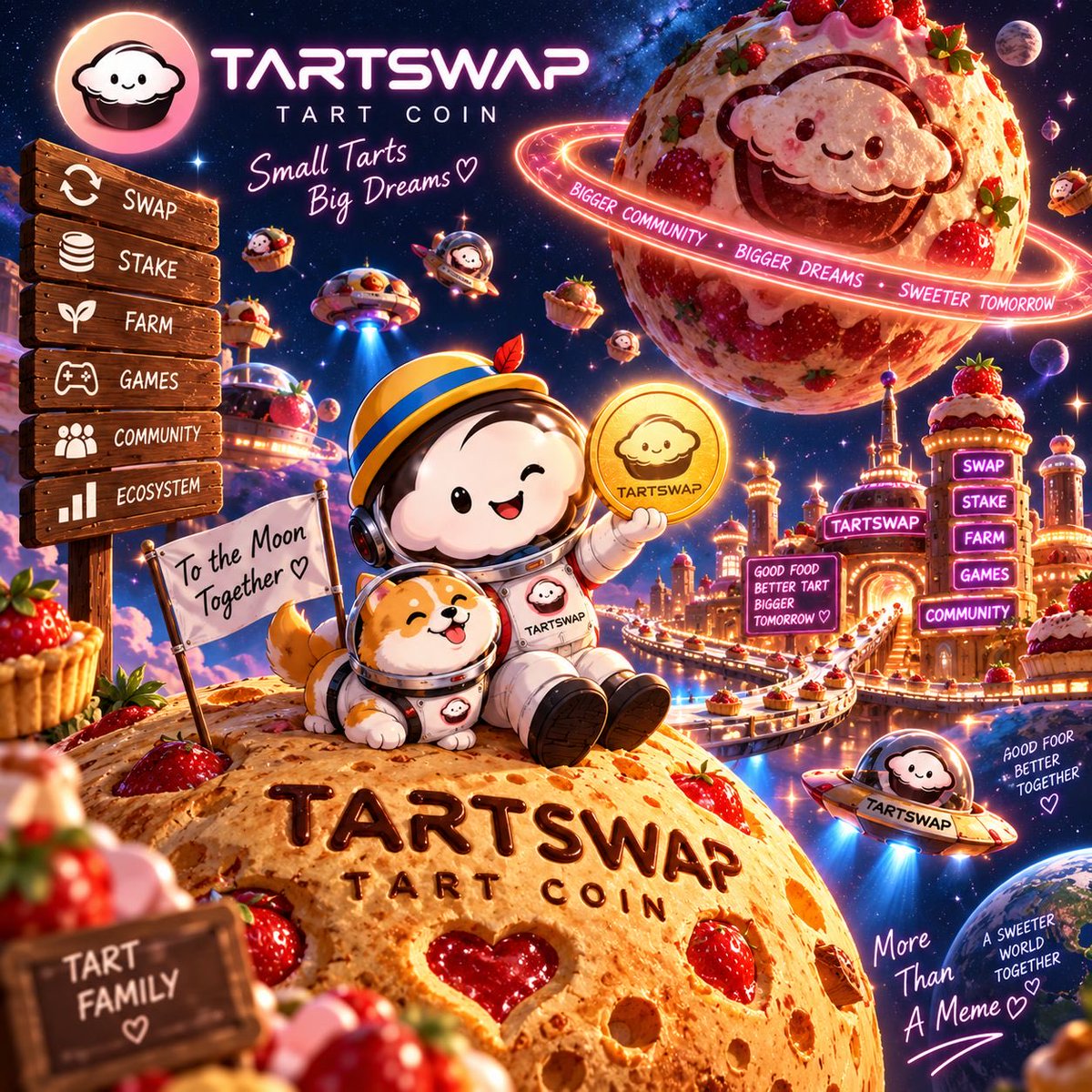 CharlesBes53658's tweet photo. @cz_binance Eat  a lot of $tart now 🚀🚀🚀🚀 https://t.co/9DiNkg9WRa