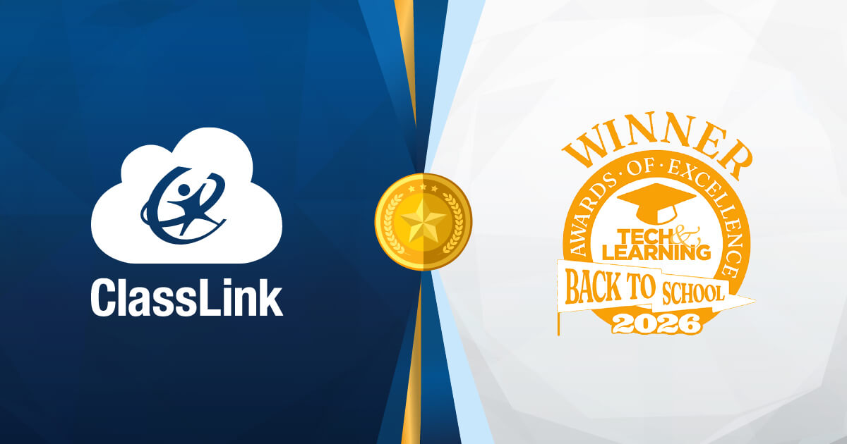ClassLink's tweet photo. ClassLink received two Tech &amp; Learning Awards of Excellence: Back to School 2026! 🏆
Recognized in both Primary and Secondary Education, the ClassLink Suite helps schools start the year with secure access, accurate rosters, and protected data.
👉https://t.co/e84cdauokm
#EdTech https://t.co/ff291XHkFg