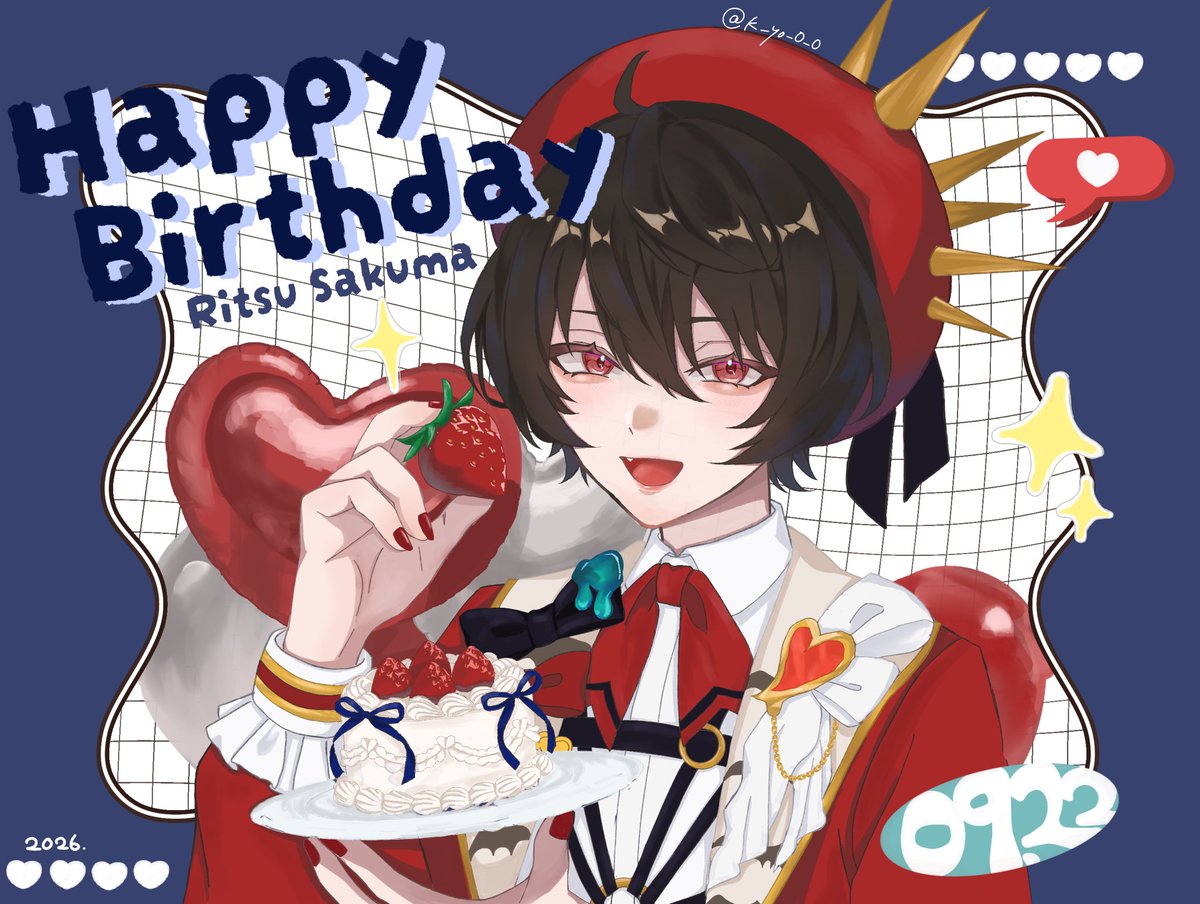 k_yo_0_0's tweet photo. 大遅刻ｺﾞﾒﾝﾅｻｲ
*.𝜗𝜚.Happy Birthday.ꪆৎ.*
 #朔間凛月誕生祭2026 
 #朔間凛月生誕祭2026 https://t.co/QQTeNcAfkL