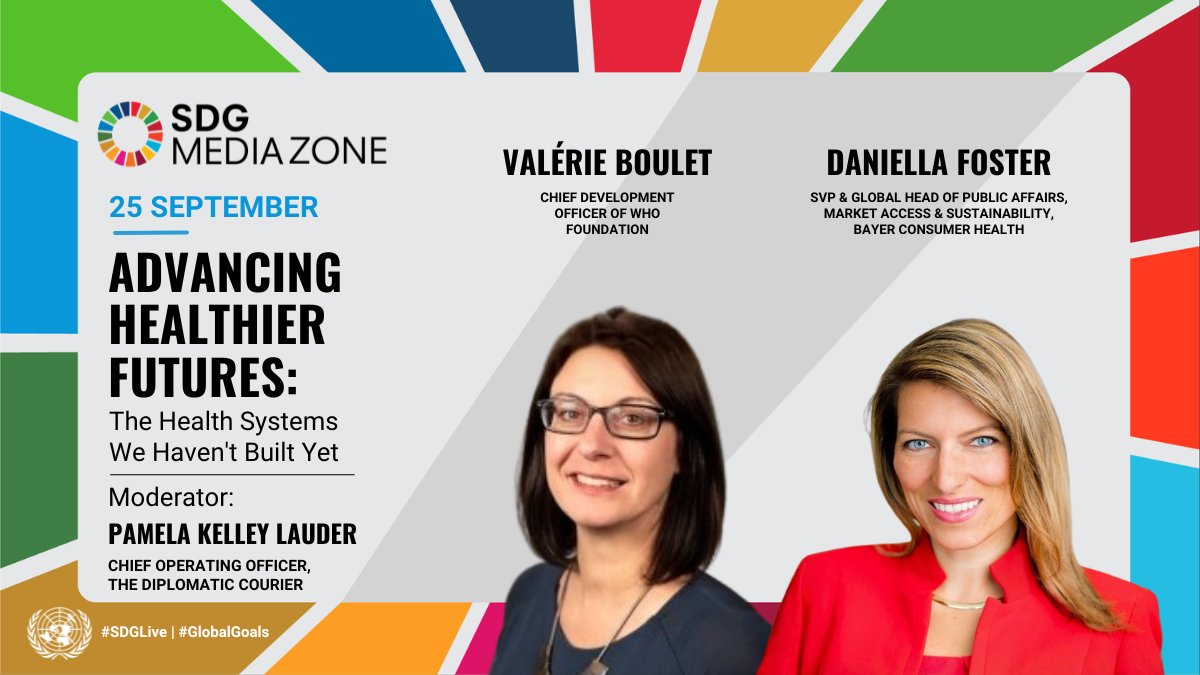 GlobalGoalsUN's tweet photo. Health systems face pressure from changing financing, workforce shortages and fast-moving technology. Leaders explore the signals shaping the future of care, and how self-care can help advance universal health coverage.
#SDGLive from 10:30 AM EDT:  https://t.co/VCwnqF8dlu https://t.co/QWbcxJlTxl